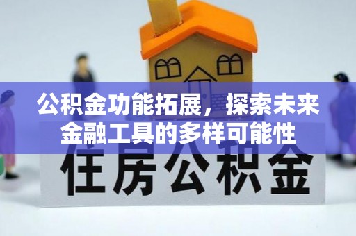 南郊公积金功能拓展，探索未来金融工具的多样可能性