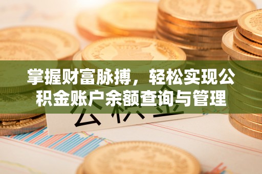 南郊掌握财富脉搏，轻松实现公积金账户余额查询与管理