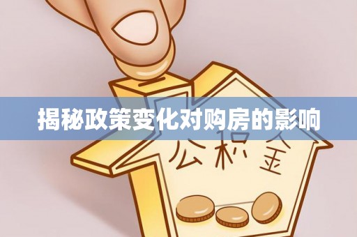 南郊揭秘政策变化对购房的影响