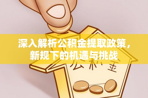 南郊深入解析公积金提取政策，新规下的机遇与挑战