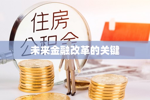 南郊未来金融改革的关键