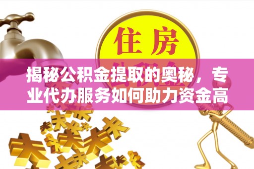 南郊揭秘公积金提取的奥秘，专业代办服务如何助力资金高效管理