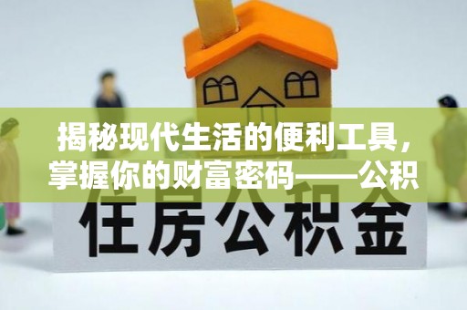 南郊揭秘现代生活的便利工具，掌握你的财富密码——公积金查询方式